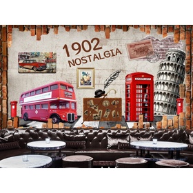 File tranh nền tường châu Âu hoài cổ - DT023