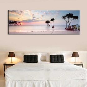 File tranh phong cảnh bình minh trên bờ biển - PC0003