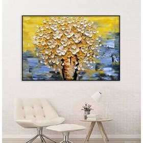 File tranh sơn dầu bình hoa nghệ thuật - SD001