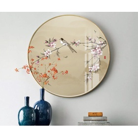 File tranh tròn trừu tượng hiện đại - HQ-540