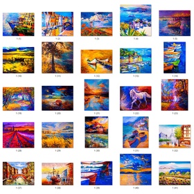 43 files tranh sơn dầu phong cảnh Bắc Âu - SDA1