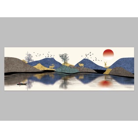 File tranh phong cảnh sơn thủy trừu tượng - HG1067