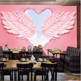 File tranh nền tường trái tim thiên thần - HG10002