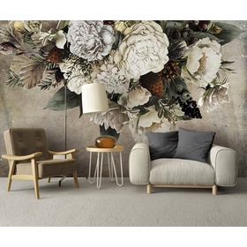 File tranh nền tường hoa 3D hiện đại - HG1183