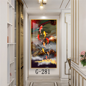 File tranh dọc trừu tượng hiện đại - G-281