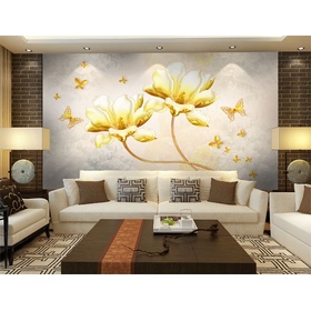 File tranh hoa bướm vàng - OP18858209