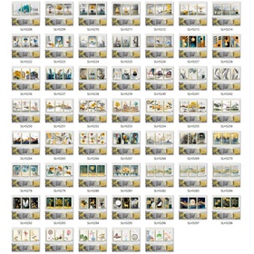 110 files tranh hoa lá phong cảnh trừu tượng pha lê hiện đại - K10A