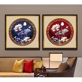 File tranh hoa sen - S025