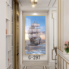 File tranh dọc trừu tượng hiện đại - G-297