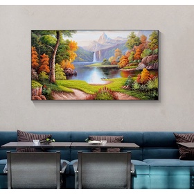 File tranh sơn dầu phong cảnh sơn thủy hữu tình - HG1078