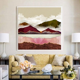 File tranh sơn thủy trừu tượng - HG1079