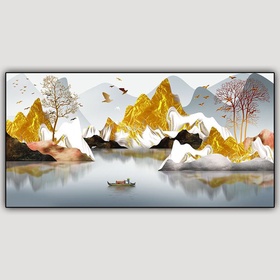 File tranh phong cảnh sơn thủy trừu tượng hiện đại - PLT-S-1265