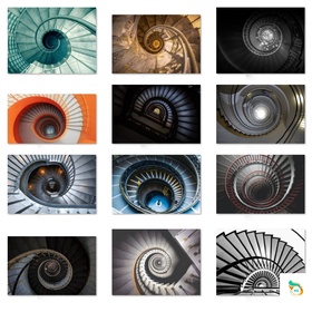 100 files tranh kiến trúc cầu thang nghệ thuật - KTA2