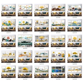 50 files tranh phong cảnh trừu tượng pha lê hiện đại - K10C