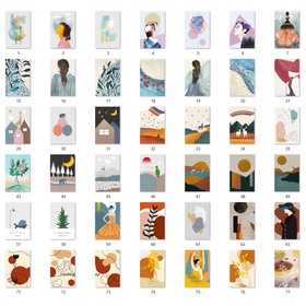 80 files tranh vẽ tay phong cách minimalism tối giản - RW2006