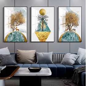 File tranh hươu nai trừu tượng hiện đại - SLH-3281