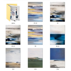 26 files tranh sơn dầu trừu tượng Bắc Âu - TTA3