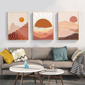 File tranh vẽ tay trừu tượng tối giản - K435