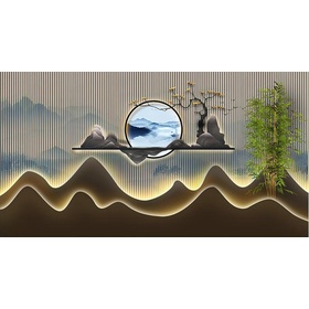 File tranh nền tường tiểu cảnh - DT043