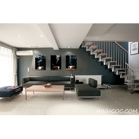 File tranh bộ 3 bức cốc cafe nóng - HG306