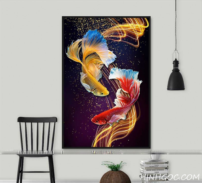 File tranh cá nghệ thuật - HG107