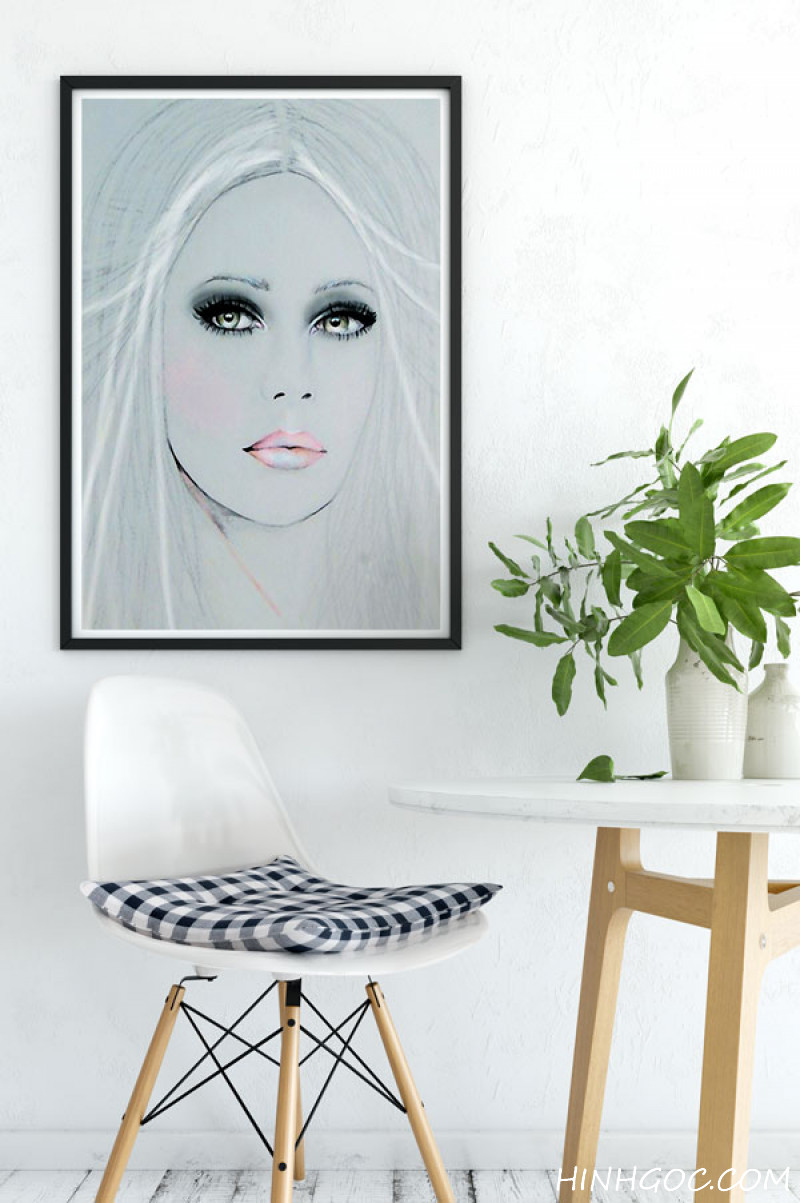 File tranh vẽ tay chân dung nghệ thuật - HG1009