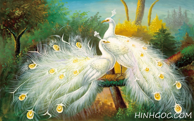 File tranh chim công đơn - HG10000