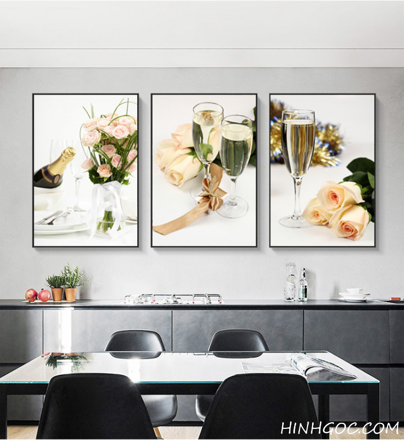 File tranh hoa hồng rượu vang - HG3004