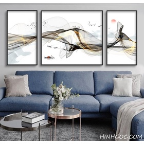 File tranh phong cảnh sơn thủy hiện đại - HG1020