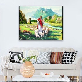 FIle tranh chúa jesus chăn cừu - HG1021