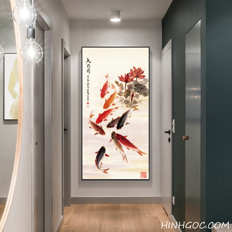 File tranh cửu ngư quần hội - HG1026