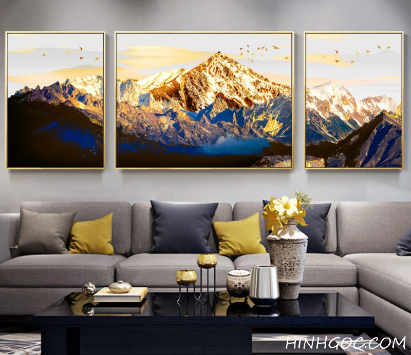 File tranh phong cảnh đồi núi hiện đại - HG1030