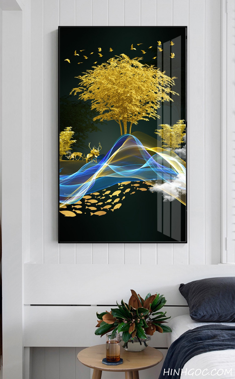 File tranh phong cảnh trừu tượng hiện đại - HG1040