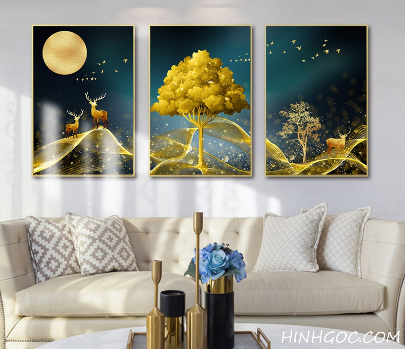 File tranh phong cảnh trừu tượng hiện đại - HG1045