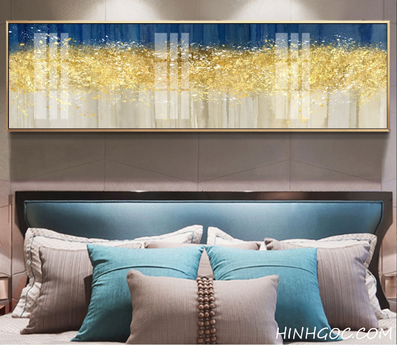 File tranh trừu tượng hiện đại rừng cây vàng - HG1049