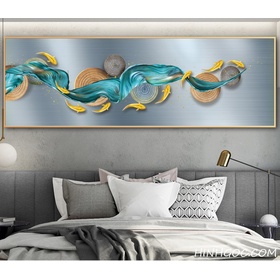 File tranh trừu tượng hiện đại cửu ngư quần hội - HG123