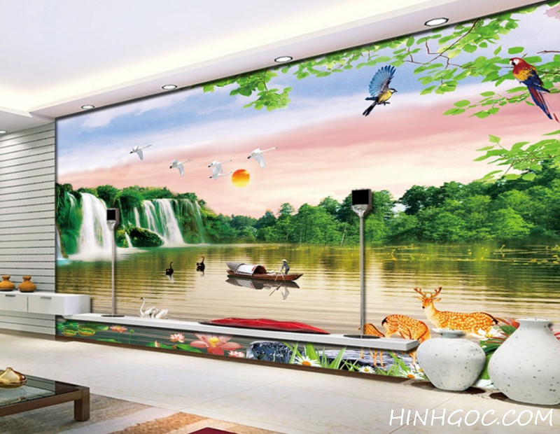 File tranh phong cảnh sơn thủy hữu tình - HG149