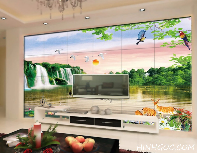 File tranh phong cảnh sơn thủy hữu tình - HG149