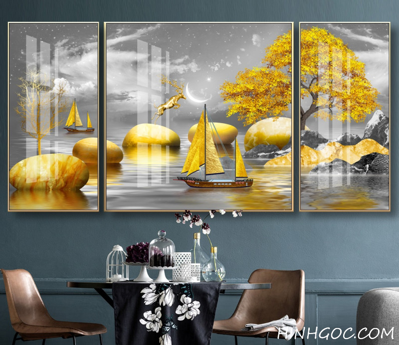 File tranh thuận buồm xuôi gió phong cách hiện đại - HG151