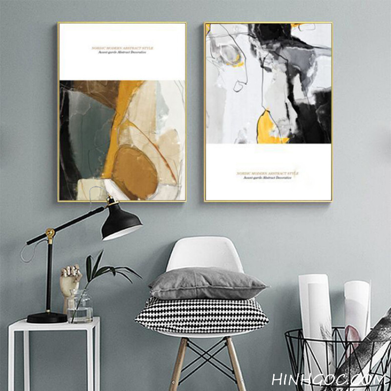 File tranh trừu tượng Bắc Âu - HG3017