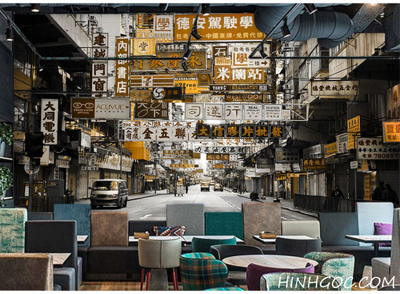 File tranh biển hiệu đường phố Hồng Kông - HG163