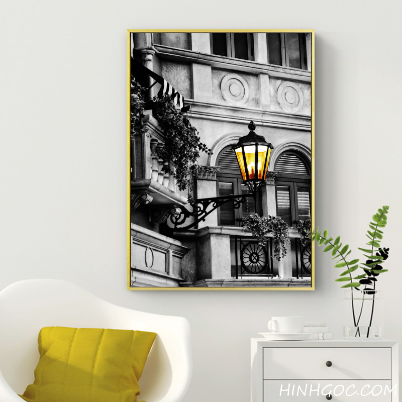 File tranh 3 bức kiến trúc Bắc Âu - HG3022