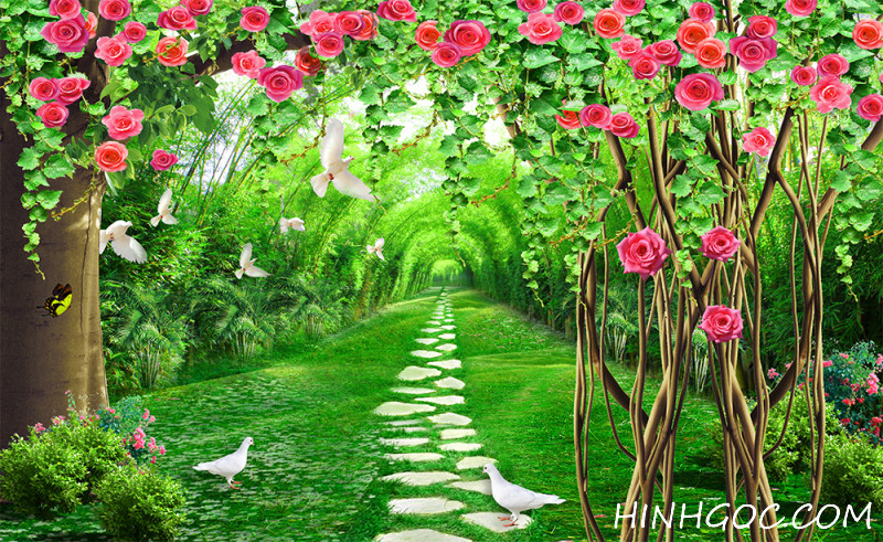 File tranh phong cảnh lối đi - F103