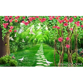 File tranh phong cảnh lối đi - F103