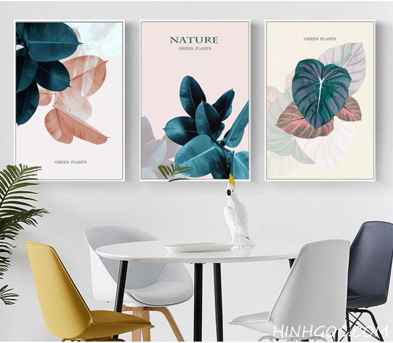 File tranh vẽ tay lá nhiệt đới - HG3027