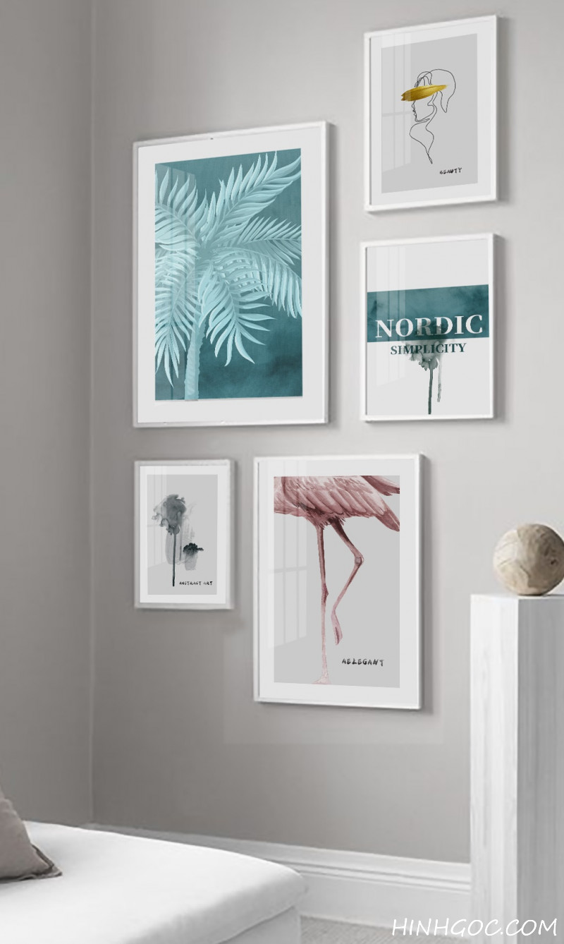 File tranh vẽ tay trang trí kết hợp - HG409