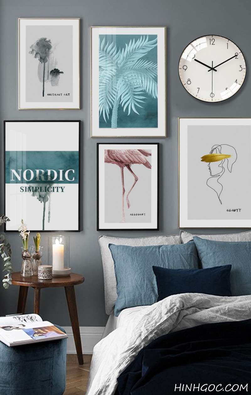 File tranh vẽ tay trang trí kết hợp - HG409