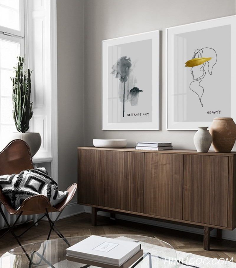 File tranh vẽ tay trang trí kết hợp - HG409