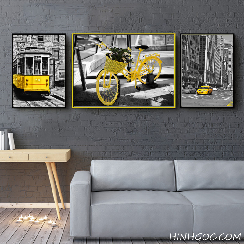 File tranh đường phố và phương tiện giao thông Bắc Âu - KT002