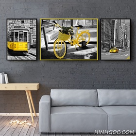 File tranh đường phố và phương tiện giao thông Bắc Âu - KT002